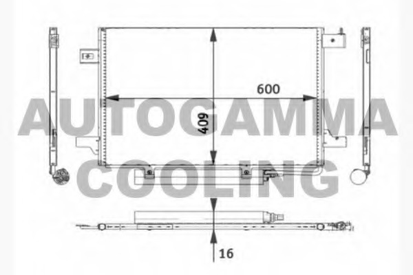 Condensator, climatizare 104581 AUTOGAMMA - Radiator clima Condensator, climatizare 104581 AUTOGAMMA - Radiator clima