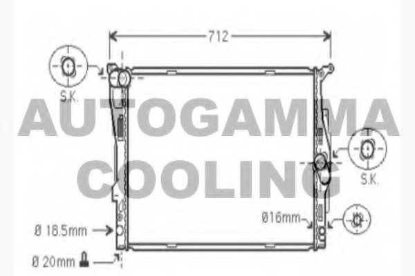 Radiator, racire motor 104627 AUTOGAMMA - Radiator apa/piese Radiator, racire motor 104627 AUTOGAMMA - Radiator apa/piese