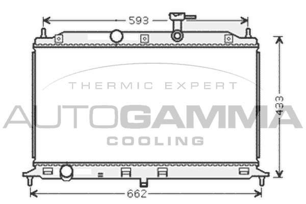 Radiator, racire motor 104845 AUTOGAMMA - Radiator apa/piese Radiator, racire motor 104845 AUTOGAMMA - Radiator apa/piese
