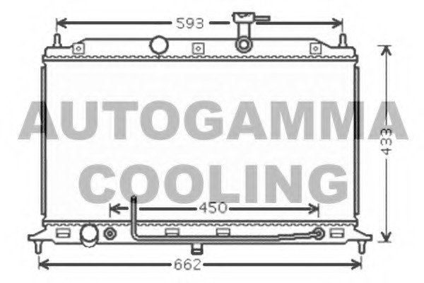 Radiator, racire motor 104846 AUTOGAMMA - Radiator apa/piese Radiator, racire motor 104846 AUTOGAMMA - Radiator apa/piese