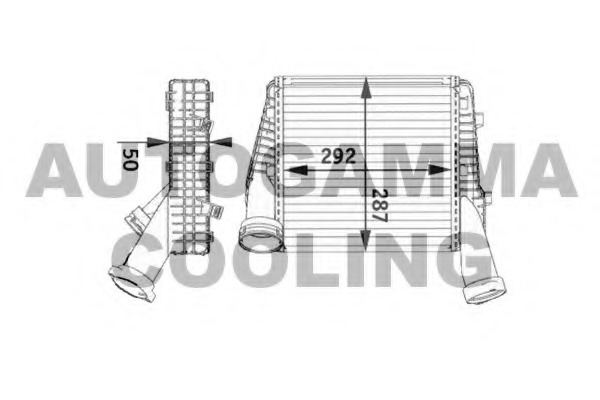 Intercooler, compresor 104893 AUTOGAMMA - Turbocompressor Intercooler, compresor 104893 AUTOGAMMA - Turbocompressor