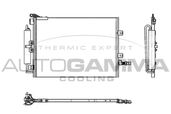 Condensator, climatizare 104917 AUTOGAMMA - Radiator clima Condensator, climatizare 104917 AUTOGAMMA - Radiator clima