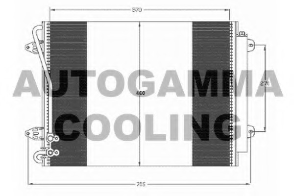 Condensator, climatizare 105038 AUTOGAMMA - Radiator clima Condensator, climatizare 105038 AUTOGAMMA - Radiator clima