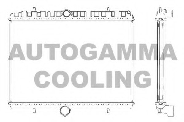 Radiator, racire motor 105123 AUTOGAMMA - Radiator apa/piese Radiator, racire motor 105123 AUTOGAMMA - Radiator apa/piese