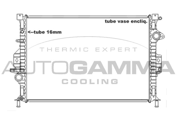 Radiator, racire motor 105161 AUTOGAMMA - Radiator apa/piese Radiator, racire motor 105161 AUTOGAMMA - Radiator apa/piese