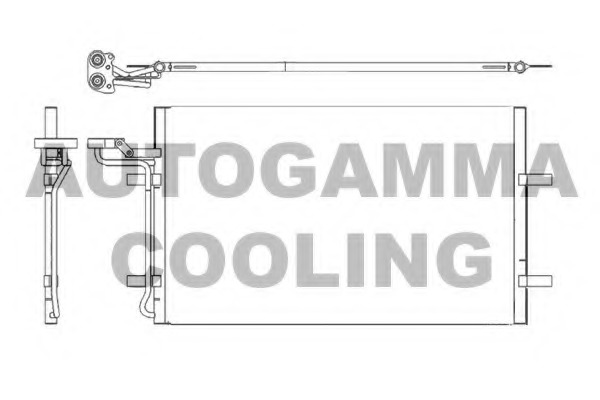 Condensator, climatizare 105199 AUTOGAMMA - Radiator clima
