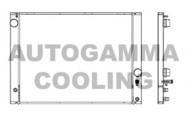Radiator, racire motor 105251 AUTOGAMMA - Radiator apa/piese Radiator, racire motor 105251 AUTOGAMMA - Radiator apa/piese