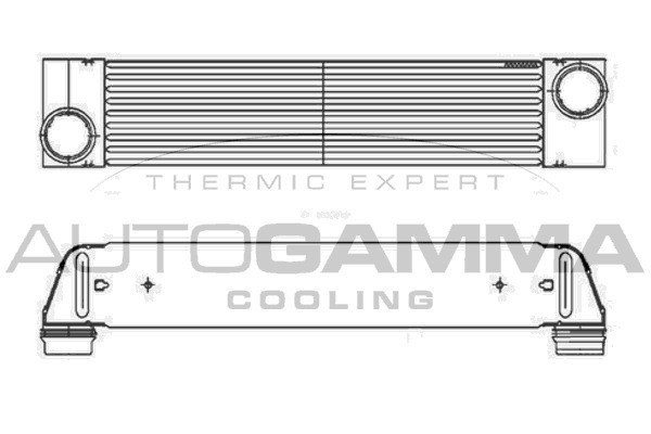 Intercooler, compresor 105254 AUTOGAMMA - Turbocompressor Intercooler, compresor 105254 AUTOGAMMA - Turbocompressor