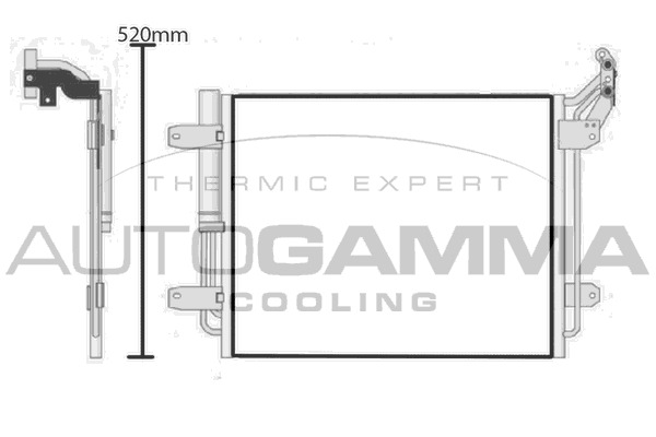 Condensator, climatizare 105346 AUTOGAMMA - Radiator clima Condensator, climatizare 105346 AUTOGAMMA - Radiator clima