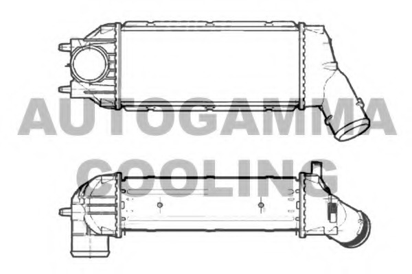 Intercooler, compresor 105426 AUTOGAMMA - Admisie aer motor