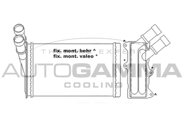 Schimbator caldura, incalzire habitaclu 105427 AUTOGAMMA - Radiator incalzire interior Schimbator caldura, incalzire habitaclu 105427 AUTOGAMMA - Radiator incalzire interior