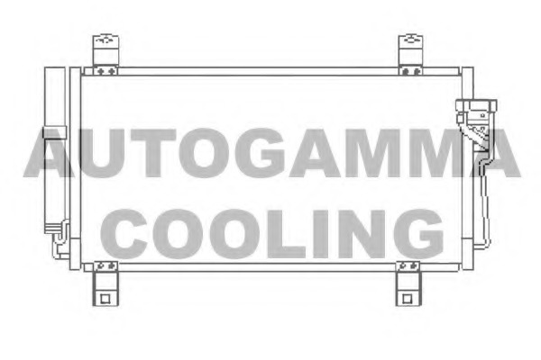 Condensator, climatizare 105506 AUTOGAMMA - Radiator clima