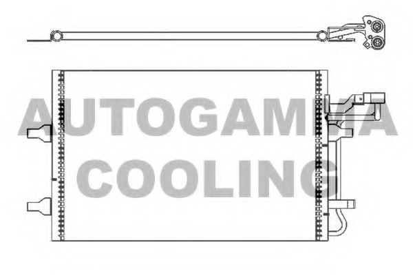 Condensator, climatizare 105512 AUTOGAMMA - Radiator clima