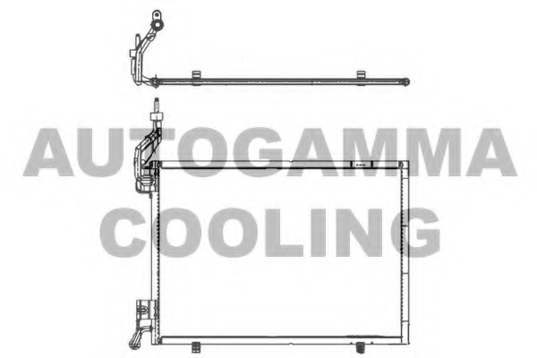 Condensator, climatizare 105524 AUTOGAMMA - Radiator clima