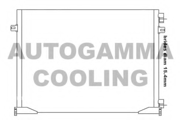 Condensator, climatizare 105549 AUTOGAMMA - Radiator clima