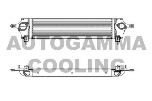 Intercooler, compresor 105557 AUTOGAMMA - Turbocompressor