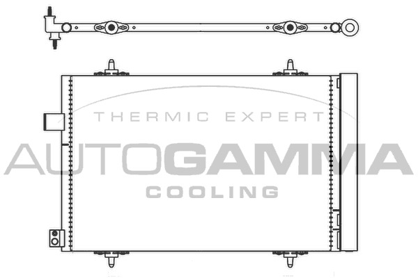 Condensator, climatizare 105585 AUTOGAMMA - Radiator clima