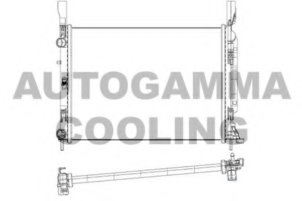 Radiator, racire motor 105671 AUTOGAMMA - Radiator apa/piese Radiator, racire motor 105671 AUTOGAMMA - Radiator apa/piese