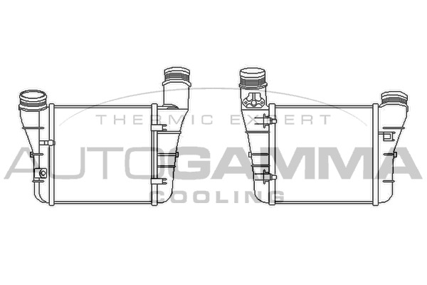 Intercooler, compresor 105851 AUTOGAMMA - Turbocompressor Intercooler, compresor 105851 AUTOGAMMA - Turbocompressor