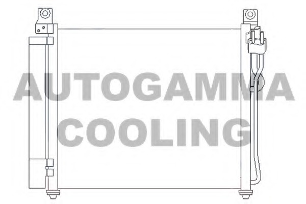 Condensator, climatizare 105858 AUTOGAMMA - Radiator clima