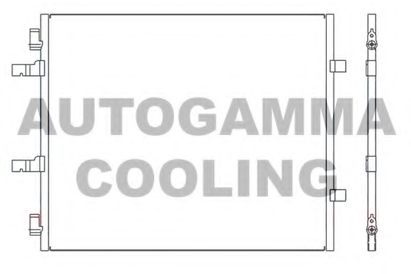 Condensator, climatizare 105870 AUTOGAMMA - Radiator clima