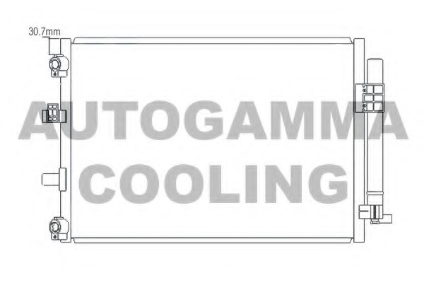 Condensator, climatizare 105881 AUTOGAMMA - Radiator clima Condensator, climatizare 105881 AUTOGAMMA - Radiator clima