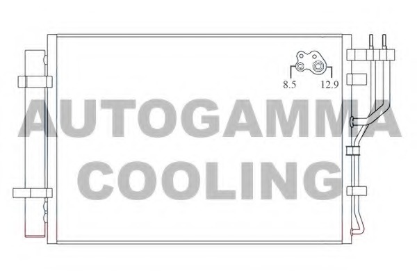 Condensator, climatizare 105884 AUTOGAMMA - Radiator clima Condensator, climatizare 105884 AUTOGAMMA - Radiator clima