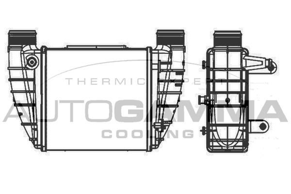 Intercooler, compresor 105886 AUTOGAMMA - Turbocompressor Intercooler, compresor 105886 AUTOGAMMA - Turbocompressor