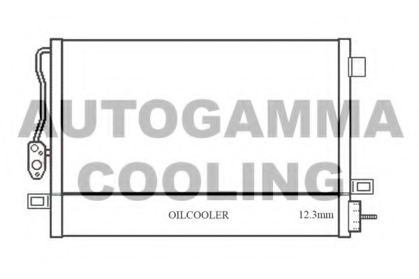 Condensator, climatizare 105897 AUTOGAMMA - Radiator clima