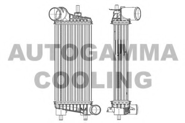 Intercooler, compresor 105910 AUTOGAMMA - Admisie aer motor