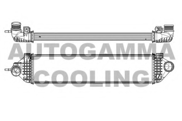 Intercooler, compresor 105912 AUTOGAMMA - Admisie aer motor