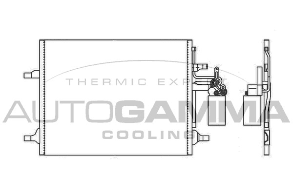 Condensator, climatizare 105958 AUTOGAMMA - Radiator clima Condensator, climatizare 105958 AUTOGAMMA - Radiator clima