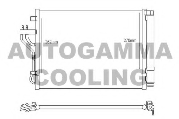 Condensator, climatizare 107111 AUTOGAMMA - Radiator clima Condensator, climatizare 107111 AUTOGAMMA - Radiator clima