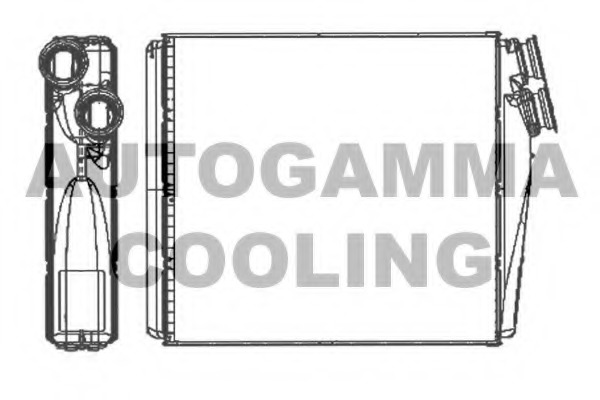 Schimbator caldura, incalzire habitaclu 107277 AUTOGAMMA - Schimbator caldura Schimbator caldura, incalzire habitaclu 107277 AUTOGAMMA - Schimbator caldura