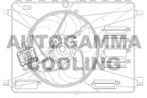 Ventilator, radiator GA200910 AUTOGAMMA - Gmv (electroventilator ) Ventilator, radiator GA200910 AUTOGAMMA - Gmv (electroventilator )