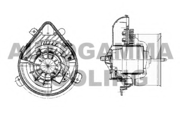 Ventilator, habitaclu GA30600 AUTOGAMMA - Motor ventilator/piese