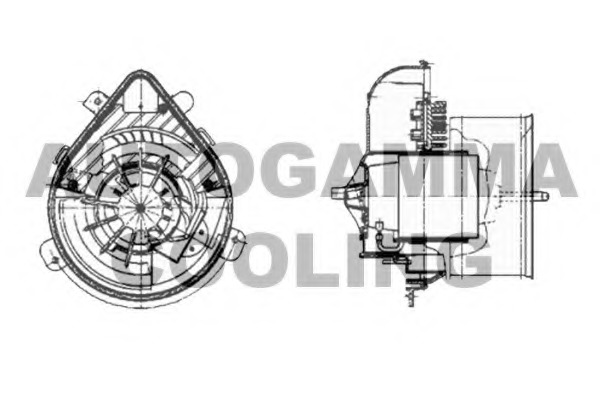 Ventilator, habitaclu GA32006 AUTOGAMMA - Motor ventilator/piese