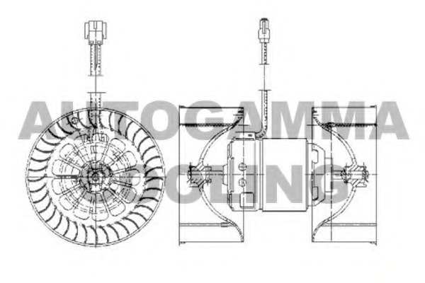 Ventilator, habitaclu GA33000 AUTOGAMMA - Motor ventilator/piese Ventilator, habitaclu GA33000 AUTOGAMMA - Motor ventilator/piese