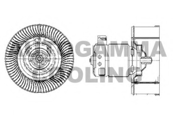 Ventilator, habitaclu GA33016 AUTOGAMMA - Motor ventilator/piese Ventilator, habitaclu GA33016 AUTOGAMMA - Motor ventilator/piese