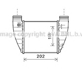 Intercooler, compresor AI4345 AVA QUALITY COOLING - Turbocompressor Intercooler, compresor AI4345 AVA QUALITY COOLING - Turbocompressor