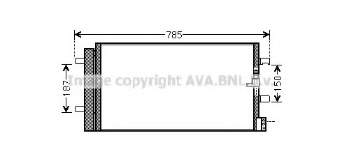 Condensator, climatizare AI5352 AVA QUALITY COOLING - Radiator clima Condensator, climatizare AI5352 AVA QUALITY COOLING - Radiator clima