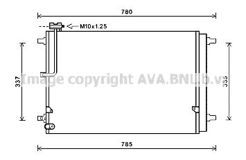 Condensator, climatizare AI5368 AVA QUALITY COOLING - Radiator clima Condensator, climatizare AI5368 AVA QUALITY COOLING - Radiator clima