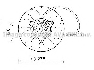 Ventilator, radiator AI7515 AVA QUALITY COOLING - Ventilator radiator Ventilator, radiator AI7515 AVA QUALITY COOLING - Ventilator radiator