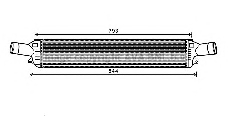 Intercooler, compresor AIA4319 AVA QUALITY COOLING - Turbocompressor Intercooler, compresor AIA4319 AVA QUALITY COOLING - Turbocompressor