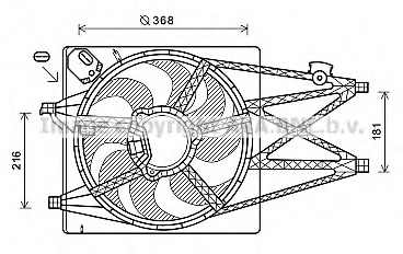 Ventilator, radiator AL7520 AVA QUALITY COOLING - Ventilator radiator Ventilator, radiator AL7520 AVA QUALITY COOLING - Ventilator radiator