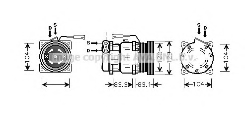 Compresor, climatizare ALK093 AVA QUALITY COOLING - Compresor/piese