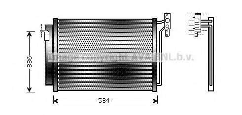 Condensator, climatizare BW5281 AVA QUALITY COOLING - Radiator clima Condensator, climatizare BW5281 AVA QUALITY COOLING - Radiator clima