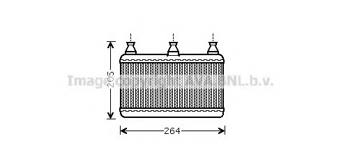 Schimbator caldura, incalzire habitaclu BW6341 AVA QUALITY COOLING - Schimbator caldura Schimbator caldura, incalzire habitaclu BW6341 AVA QUALITY COOLING - Schimbator caldura