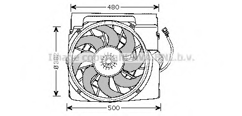 Ventilator, radiator BW7511 AVA QUALITY COOLING - Gmv (electroventilator ) Ventilator, radiator BW7511 AVA QUALITY COOLING - Gmv (electroventilator )