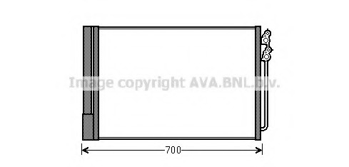 Condensator, climatizare BWA5370 AVA QUALITY COOLING - Radiator clima Condensator, climatizare BWA5370 AVA QUALITY COOLING - Radiator clima